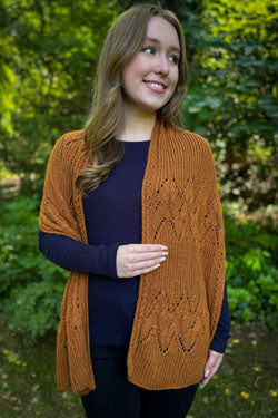 B205 Copper Island Wrap (Plymouth Yarn)