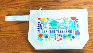 2025 Chicago Yarn Crawl Zippered Project Bag