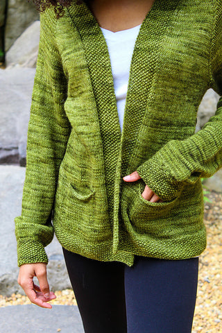 3389 Open Front Cardigan (Plymouth Yarn)