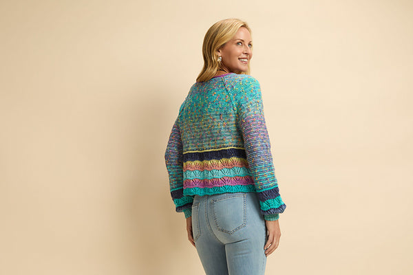 Goa Cardigan - Knitting Pattern and Kit (Universal Yarn)
