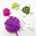 Pack of 3 Yarn bobbins for Intarsia (2 small (2.5"/6.4cm) & 1 large (3.5"/8.9cm)