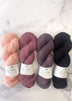 Kit 4: Pink Sand; On The Mauve; Deep Lavender; Black Pearl