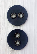 Simulated Leather round button