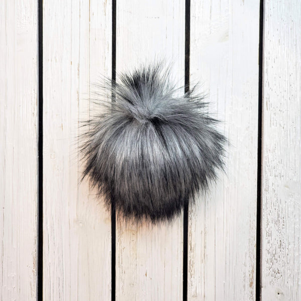 TOASTED MARSHMALLOW luxury faux fur pom pom