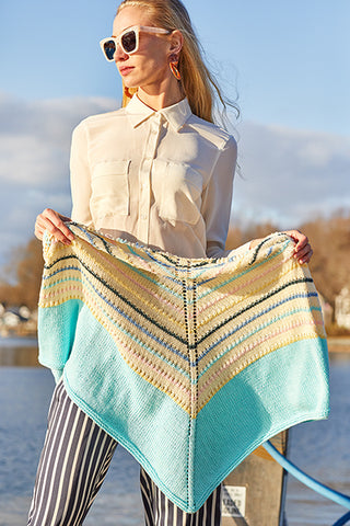 Buy mainsail-shawl Knit and Crochet Patterns for: Cotton Supreme DK (Universal Yarn)