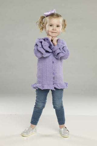Buy rad-ruffles-cardigan-free-pattern Knit and Crochet Patterns for: Cotton Supreme DK (Universal Yarn)