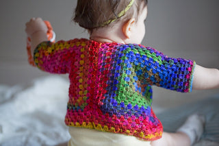 Squared Up Baby Jacket Crochet Kit (Urth Yarns) Online Only