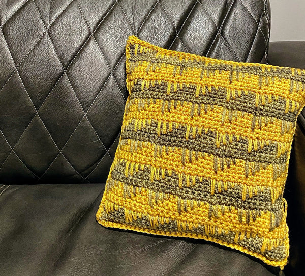 Scrawl Cushion Cover (by Queenie Crochet) Crochet Pattern