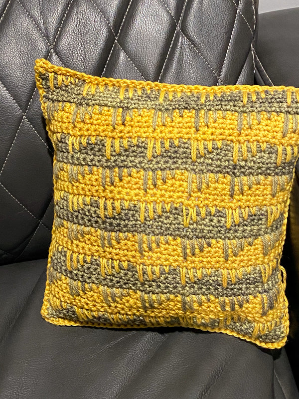Scrawl Cushion Cover (by Queenie Crochet) Crochet Pattern